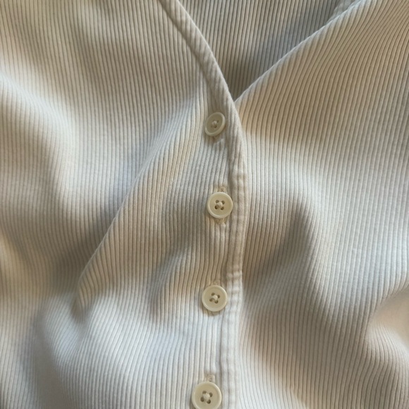 NWOT Madewell Lettuce Hem V-Neck Cardigan size M - Picture 6 of 10